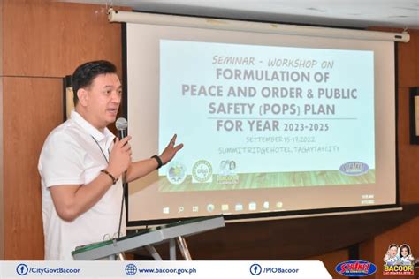 Workshop on the Formulation of Peace and Order and .